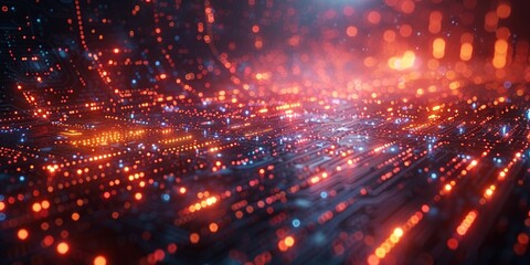 Obraz premium Future Computer Technologies Background Banner