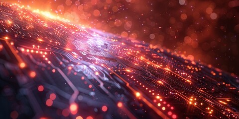 Obraz premium Future Computer Technologies Background Banner