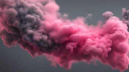 Fototapeta premium pink and gray smoke or cloudy