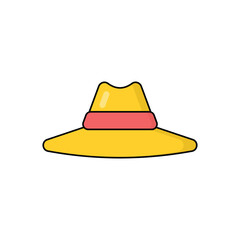 Pamela hat vector icon