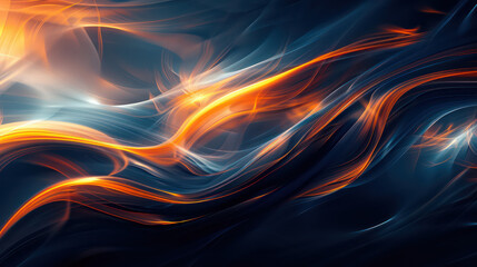 Fototapeta premium Beautiful abstract neon wavy shiny background