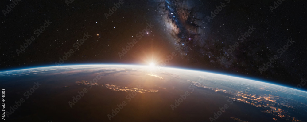 Wall mural deep space and the universe