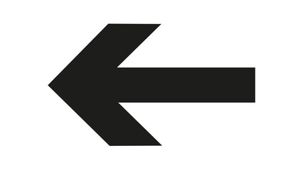 Left arrow sign