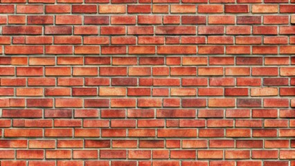 Obraz premium Red brick wall seamless texture perfect for architectural backgrounds, brick, wall, seamless, texture, red