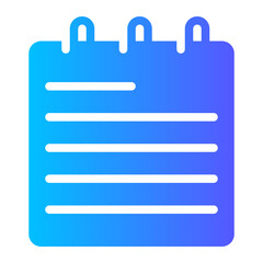 Post it gradient icon