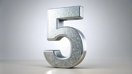 Shimmering Silver 5: A Geometric Masterpiece  Generative AI