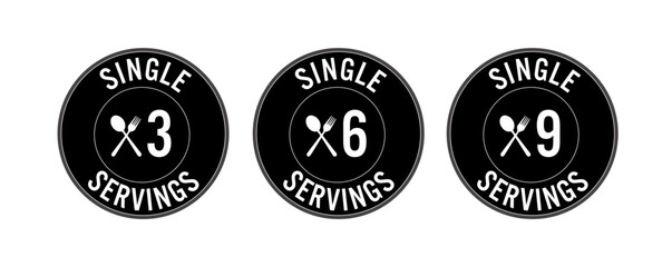 Individual serves icon on black colour