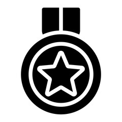 medal glyph icon