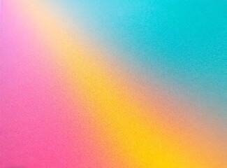  Colorful pink, yellow and turquoise gradient noisy grain background texture