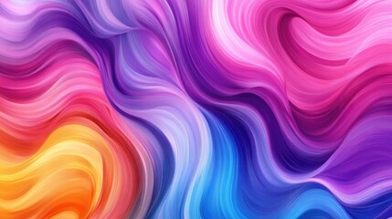 Obraz premium Smooth, flowing waves of color blending seamlessly