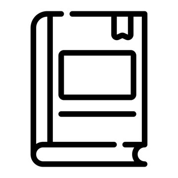 diary line icon