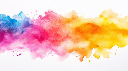 Obraz premium Abstract watercolor background with vibrant colors Water color on white background