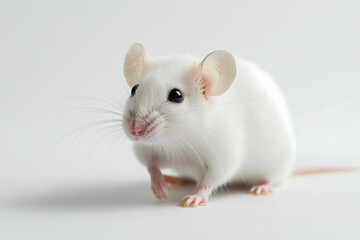 Mouse on White Background