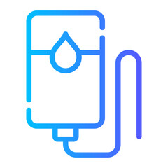 blood donation gradient icon