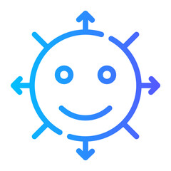 directions gradient icon