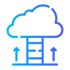 stairs gradient icon