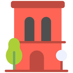 building flat icon