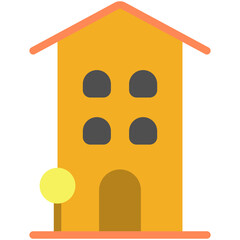 building flat icon