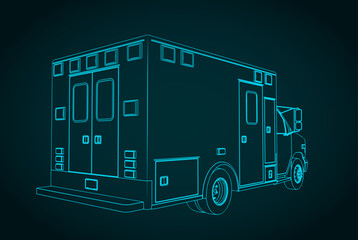 Ambulance illustration © blacklight_trace
