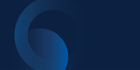 Modern abstract gradient dark navy blue banner. Minimal geometric dark blue light banner background abstract design. Vector abstract graphic design
