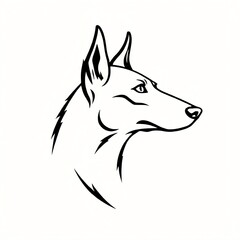 simple dog logo