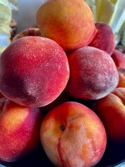 peaches on the table