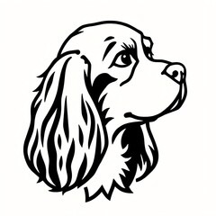 Fototapeta premium simple dog logo