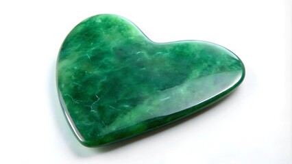 Naklejka premium Emerald Green Quartz Gua Sha: A Natural Glow generative AI