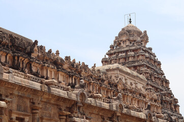 A thousand year old south Indian Chola temple at Kumbakonam. 