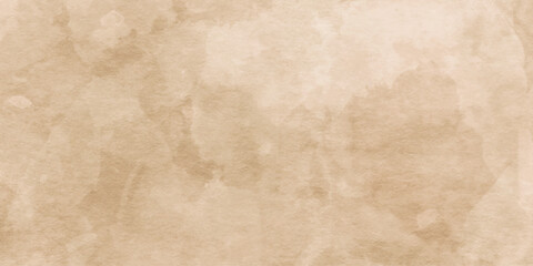 Abstract painted watercolor background on paper texture. old paper texture design and Light brown concrete background texture wallpaper .Gurage paper texture design and Vector design in illustration	