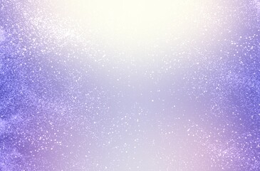 Obraz premium Snow falling on light lilac color empty background. 