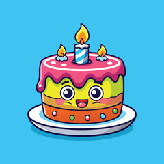 Happy Birthday celebration Vector Art Word Design