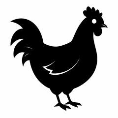 Hen Black silhouette