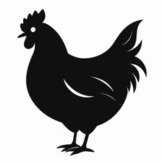 Hen Black silhouette