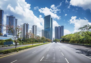 Urban Cityscape Background With Modern Skyline in Metropolitan Environment