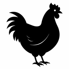 Hen Black silhouette