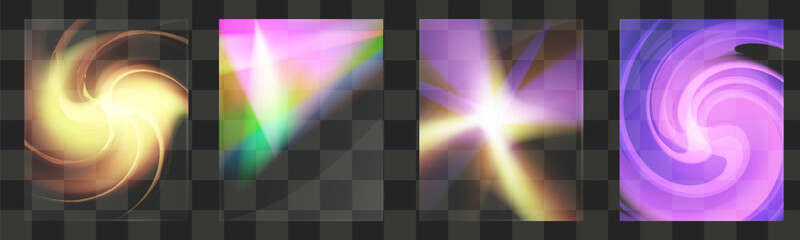 Obraz premium Glass with light effect. Bohemian stained glass. 