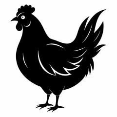 Hen Black silhouette