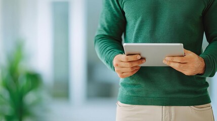 Agent using tablet to document property assessment and coverage details, property insurance, digital documentation