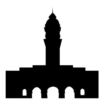 Sultan abdul samad building silhouette 