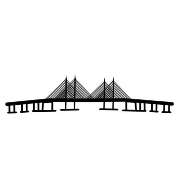 recommend clip art: Penang bridge silhouette 
