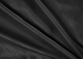 Indigo color cloth texture photo background. Natural textile material pattern cover. Black and white monochrome grayscale photo