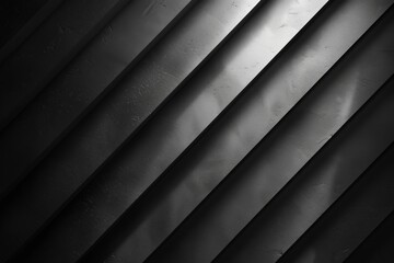 Obraz premium Abstract Art, Geometric Shapes, Black and Gray Colors