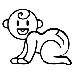 Cute Baby Icon