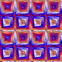 Ditzy pixel abstract rainbow seamless pattern backdrop. Modern playful variegated repeating graphic design for kids, textile and home decor. 