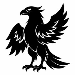 Fototapeta premium Eagle Black silhouette