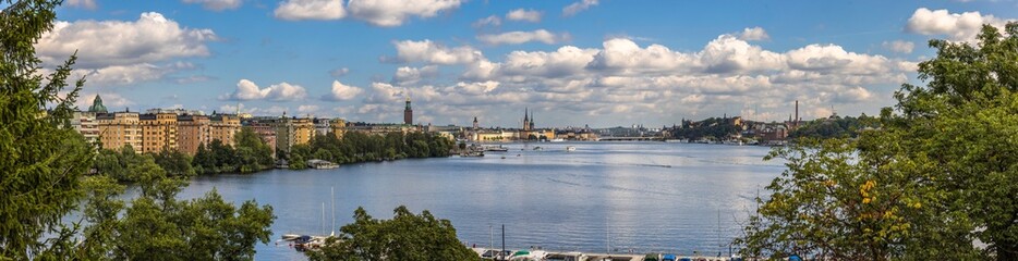 Panoramic view of the city of Stockholm, Sweden