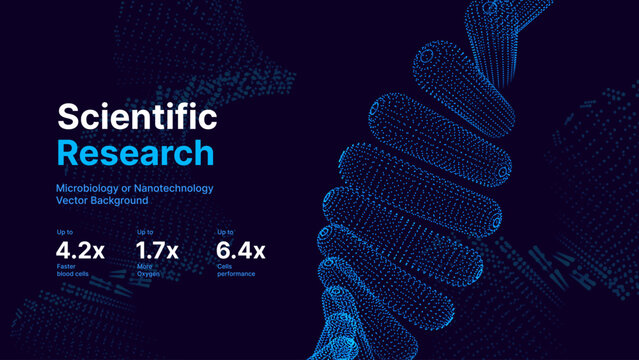 Abstract DNA Molecule Colorful Neon Lights Helix Spiral Wave Background. Medical Science Concept, Genetic Biotechnology, Chemistry Biology, DNA Gene. Science Education Event BG. Vector Illustration.