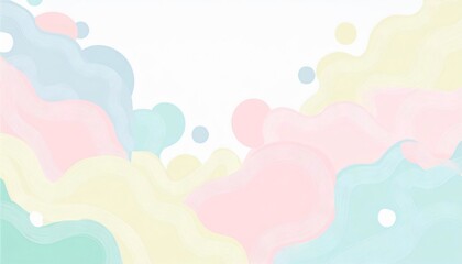 Obraz premium Fluid and organic pastel colored abstract background, ideal for a range of creative projects