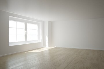 Modern interior design. 3D illustration